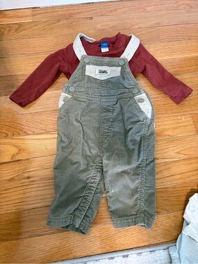 Old Navy Overall w/ Shirt Set